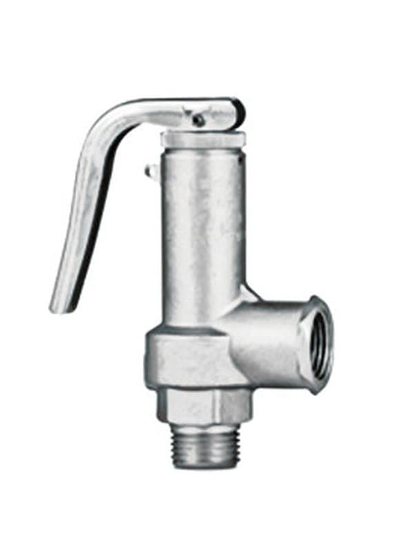 Клапан предохранительный ПРЕГРАН КПП 495-04-40-М3 Ду25 1" Ру40 полноподъемные резьбовые, корпус - нержавеющая сталь, НР/ВР, герметичное исполнение