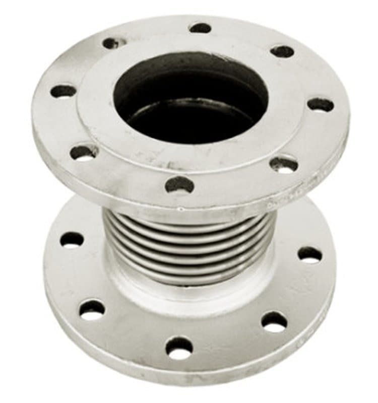 Компенсатор сильфонный осевой Tecofi DI6240 Ду25 Ру16 фланцевый, без кожуха, осевой ход 30 мм (DI6240-MVT300025)