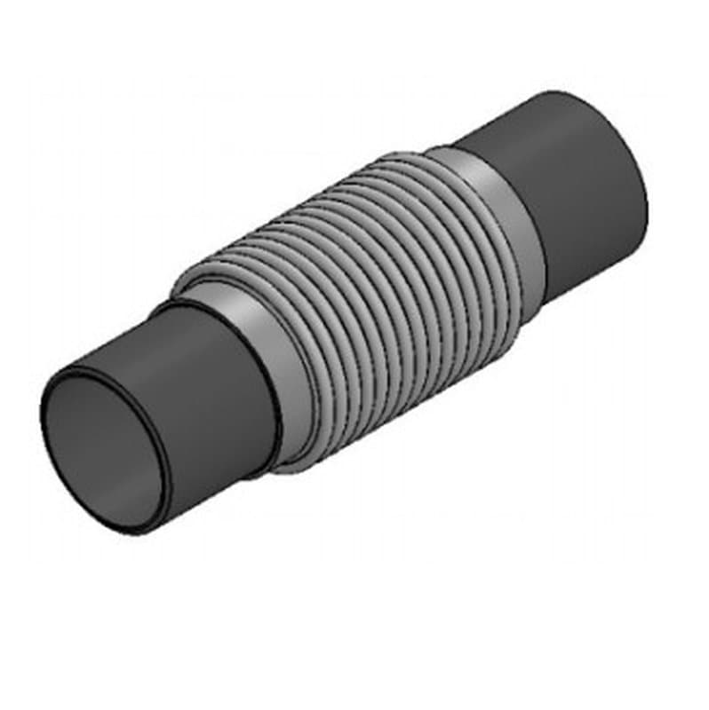 Компенсатор сильфонный осевой Tecofi DI6340 Ду65 Ру16 под приварку, без кожуха, осевой ход 30 мм (DI6340-MVT300065)