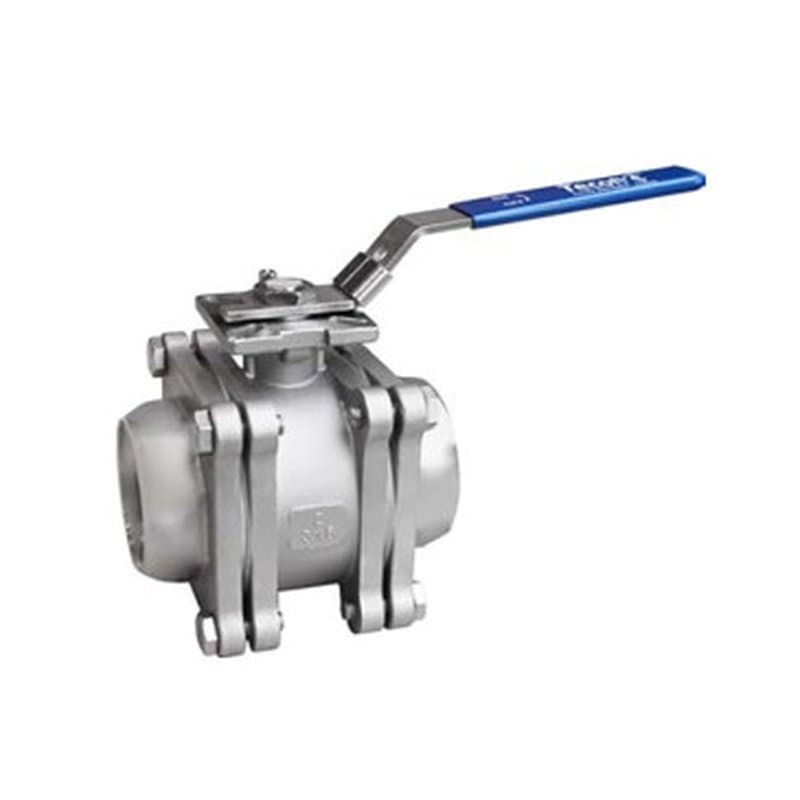 Кран шаровой Tecofi BSE6989-02PV 3/4 Ду20 Ру140 полнопроходной, разборный, трехсоставной, стальной, под приварку