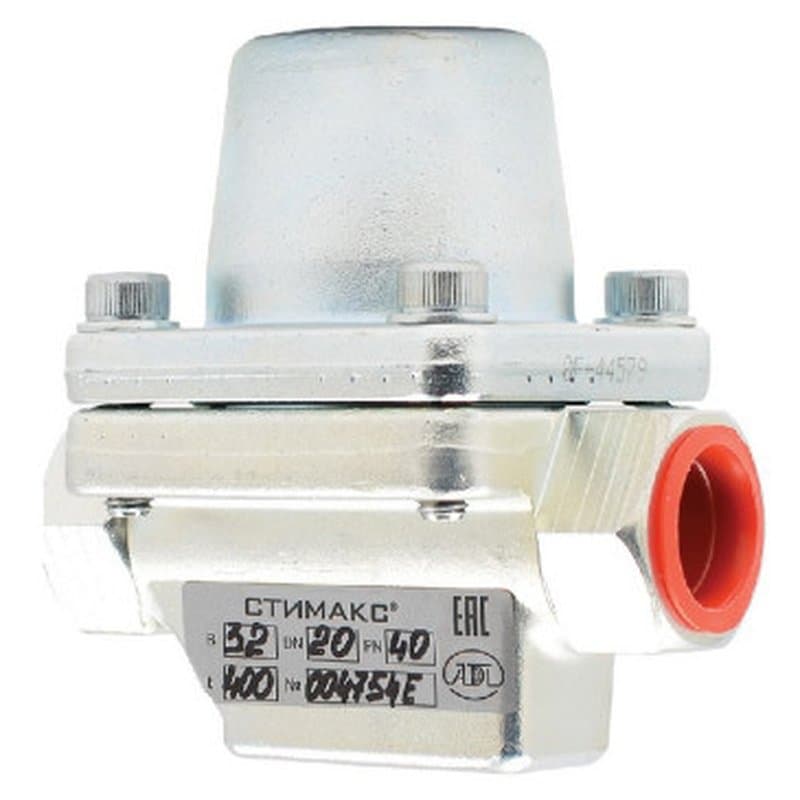 Конденсатоотводчик биметаллический АДЛ Стимакс В33 Ду25 Ру100 dP80 резьбовой, корпус - углеродистая сталь EN-1.0460