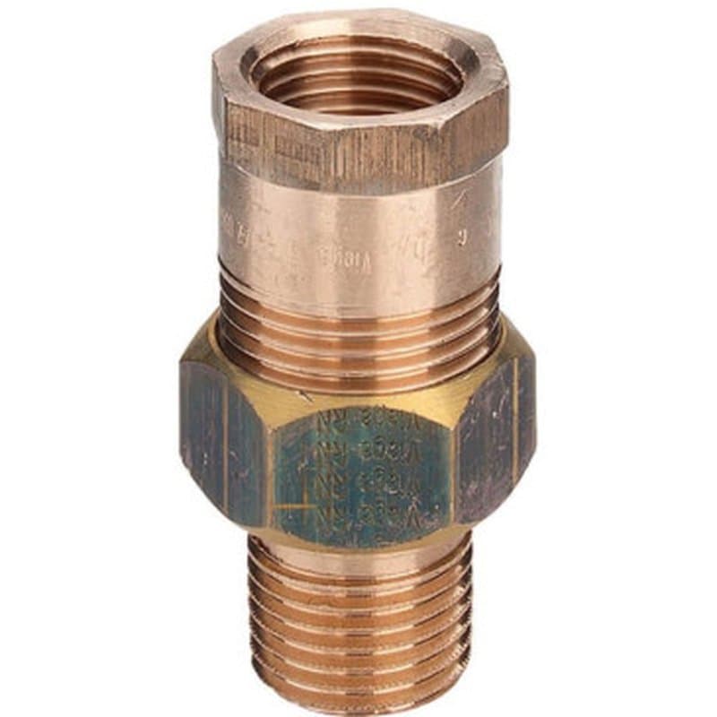 Соединитель Viega 447 2 Ду50 Ру25 разъёмный, корпус-бронза, с коническим уплотнением, наружная и внутренняя резьба