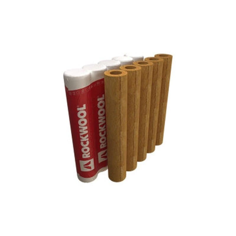 Цилиндр теплоизоляционный ROCKWOOL 150 навивной внутренний диаметр 42 мм, материал - каменная вата на основе горных пород базальтовой группы, толщина 25 мм, длина 1 метр