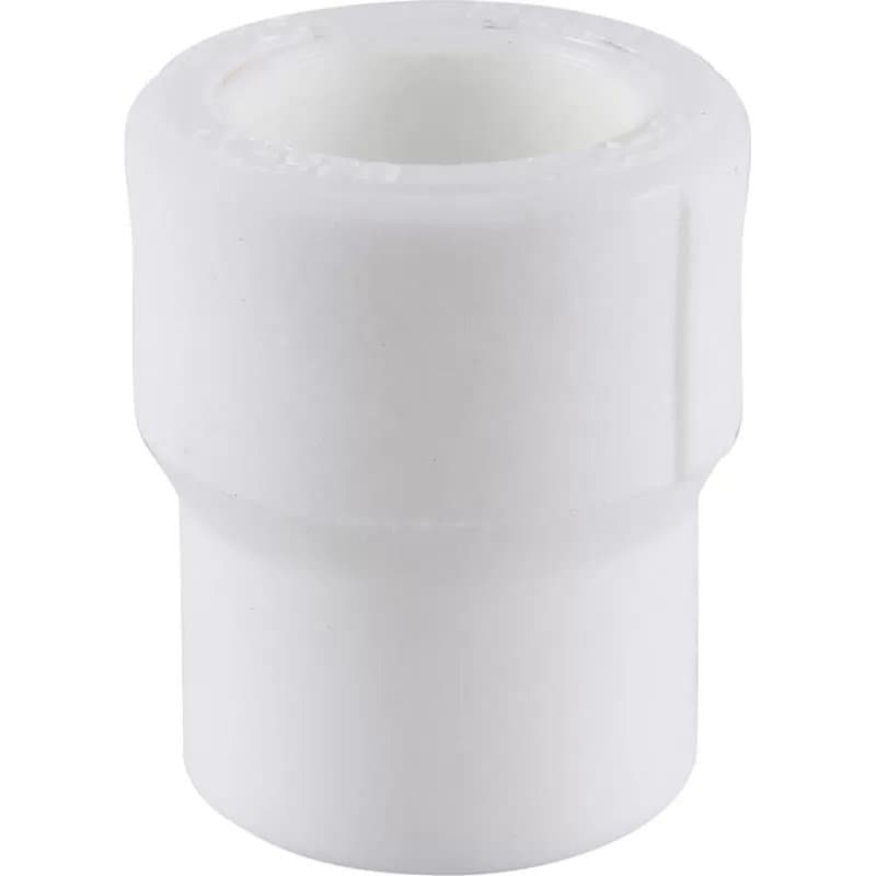 Муфта PP-R Kalde Дн50х32 Ру25 полипропиленовая, переходная под приварку, белая