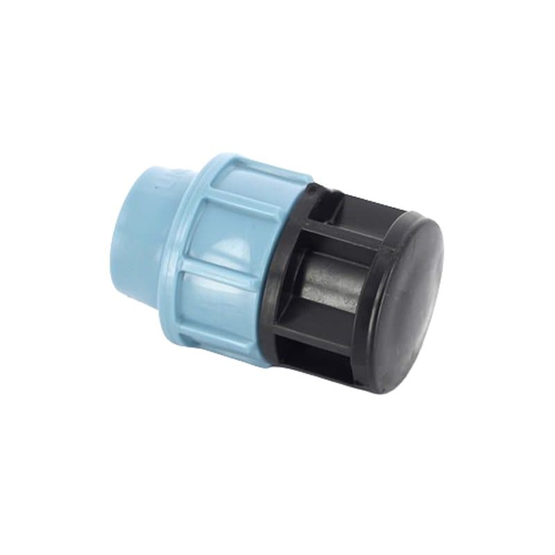 Заглушка компрессионная Unidelta Deltone Дн25 Ру16 для полиэтиленовых труб, материал корпуса - полипропилен