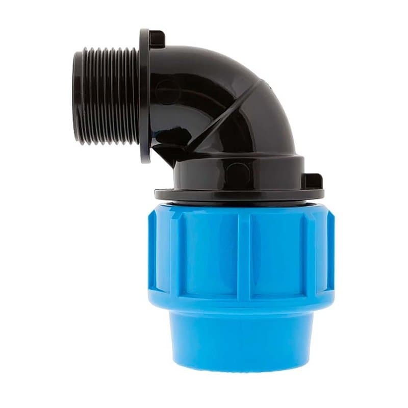 Отвод ПНД Джилекс Дн20х1/2″ Ру16 комбинированный с наружной резьбой