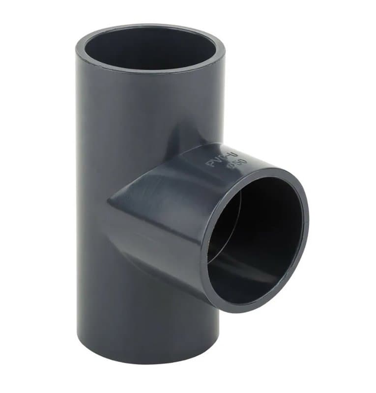 Тройник Aquaviva TEE Ду110 Ру16 90° под клеевое соединение, корпус - ПВХ