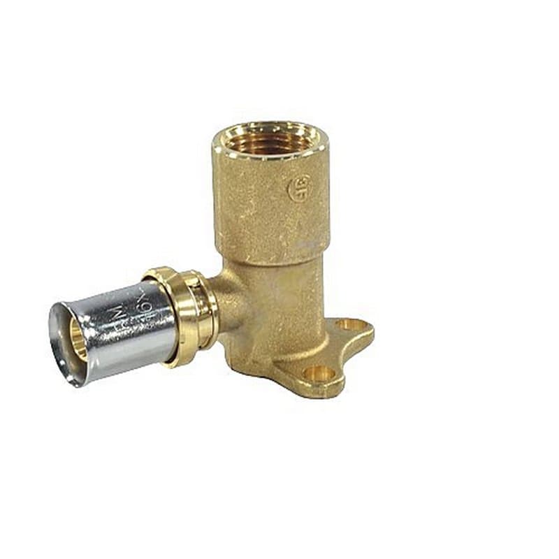 Водорозетка Giacomini RM139 Дн26x3/4″ Ру10 внутренняя резьба / пресс, корпус - латунь, для металлопластиковых труб