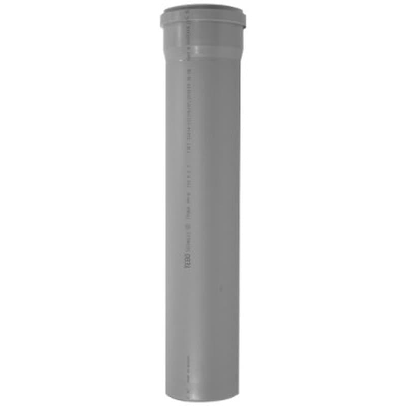 Труба TEBO Дн110х2.7 мм, длина 3000 мм, полипропиленовая, для внутренней канализации, с раструбом