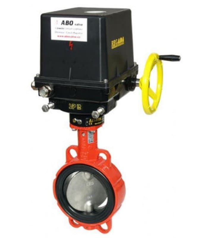 Затвор поворотный дисковый 923B-10-1000 Ду1000 Ру10 для пара и воды с электроприводом Regada ST 2