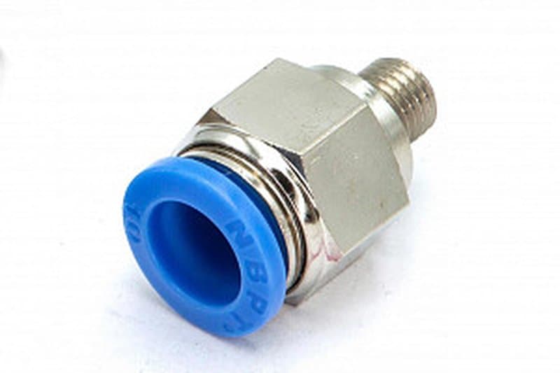 Пневмофитинг цанговый прямой с наружной резьбой PC 10-М8х1