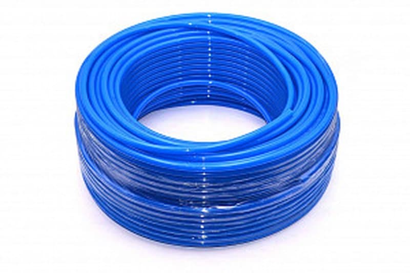 Пневмотрубка полиуретановая PU95 10х8 мм (8 атм, голубая) Китай