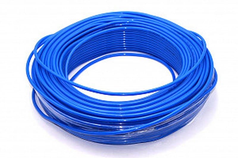 Пневмотрубка полиуретановая PU98 6х4 мм (10 атм, голубая) Китай