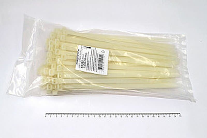 Кабельная стяжка белая 8х240 мм пластиковая (100 шт)