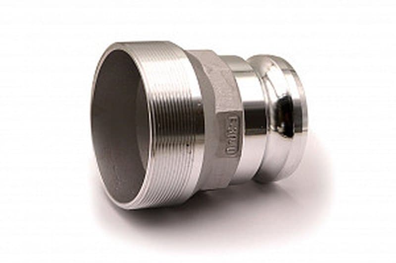 Камлок переходной алюм. F-3040 (ПАПА 75мм + нар. резьба 100мм) 3" х 4"