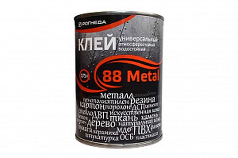 Клей универсальный водостойкий 88-Metall, жест. банка 750 мл