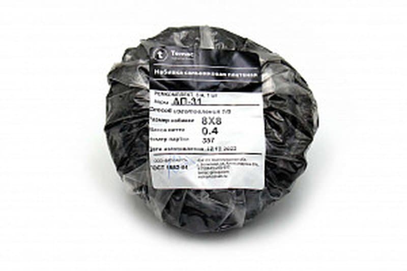 Набивка АП-31 8х8 мм упаковка 3 п.м. ГОСТ 5152-84