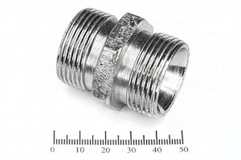 Штуцер для РВД соединительный 41/41 М33х2.0 - М33х2.0 грань S36