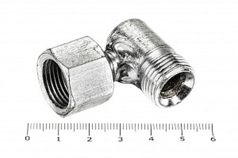 Штуцер для РВД угловой 22/22 М 18х1.5 - гайка 18х1.5
