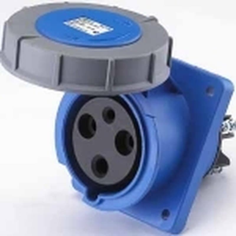 Розетка силовая (CEE) панельная (фланцевая) 26056DEK