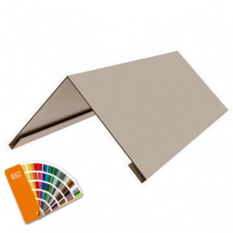 конек плоский с подгибом 0,45х190х190х2000 цвет под заказ