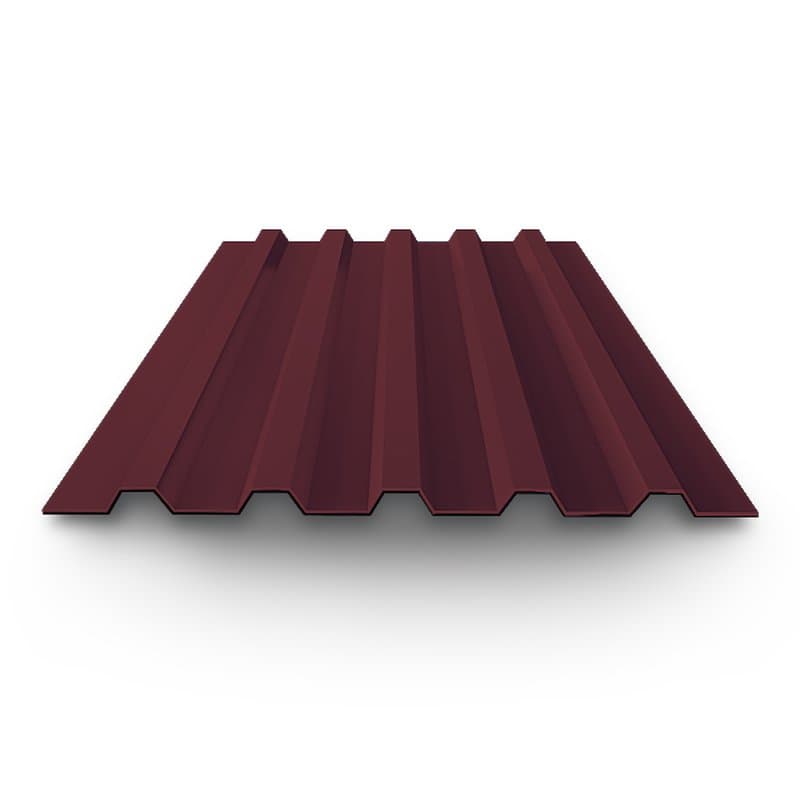 профнастил окраш С20 0,5х1100(1150)х2000 RAL 3005 винно-красный